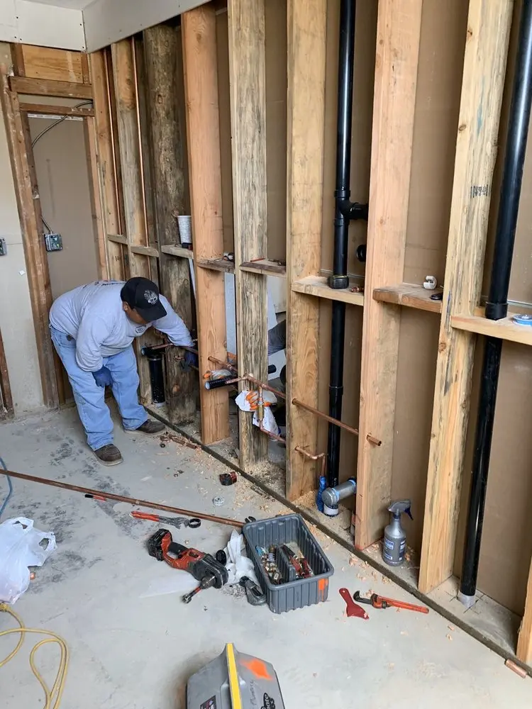 Commercial rough-in plumbing for Gas Line Repair in Paper Mill Village